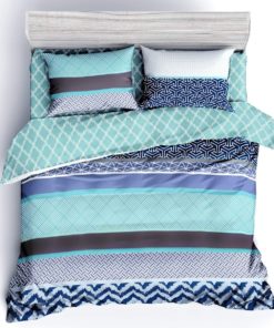 JML Duvet Cover, 3 Piece Duvet Cover Set, Soft Breathable Brushed Microfiber, navy