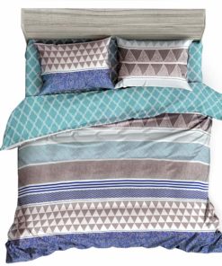 JML Duvet Cover, 3 Piece Duvet Cover Set, Soft Breathable Brushed Microfiber, blue