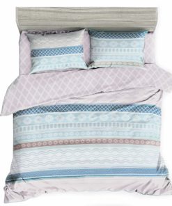 JML Duvet Cover, 3 Piece Duvet Cover Set, Soft Breathable Brushed Microfiber, pink