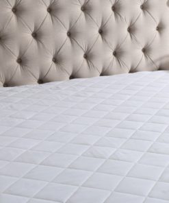 Soft Breathable Mattress Pad Cover, Diamond Quilted with 16"Deep Pocket, White